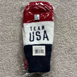 New, in package, Team USA Red, White, and Blue Mittens